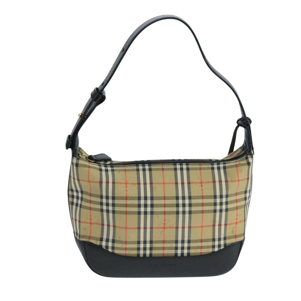 Burberry Nova Check Beige Canvas Shoulder Bag (Pre-Owned) Size ONE SIZE - 2 Thumbnail