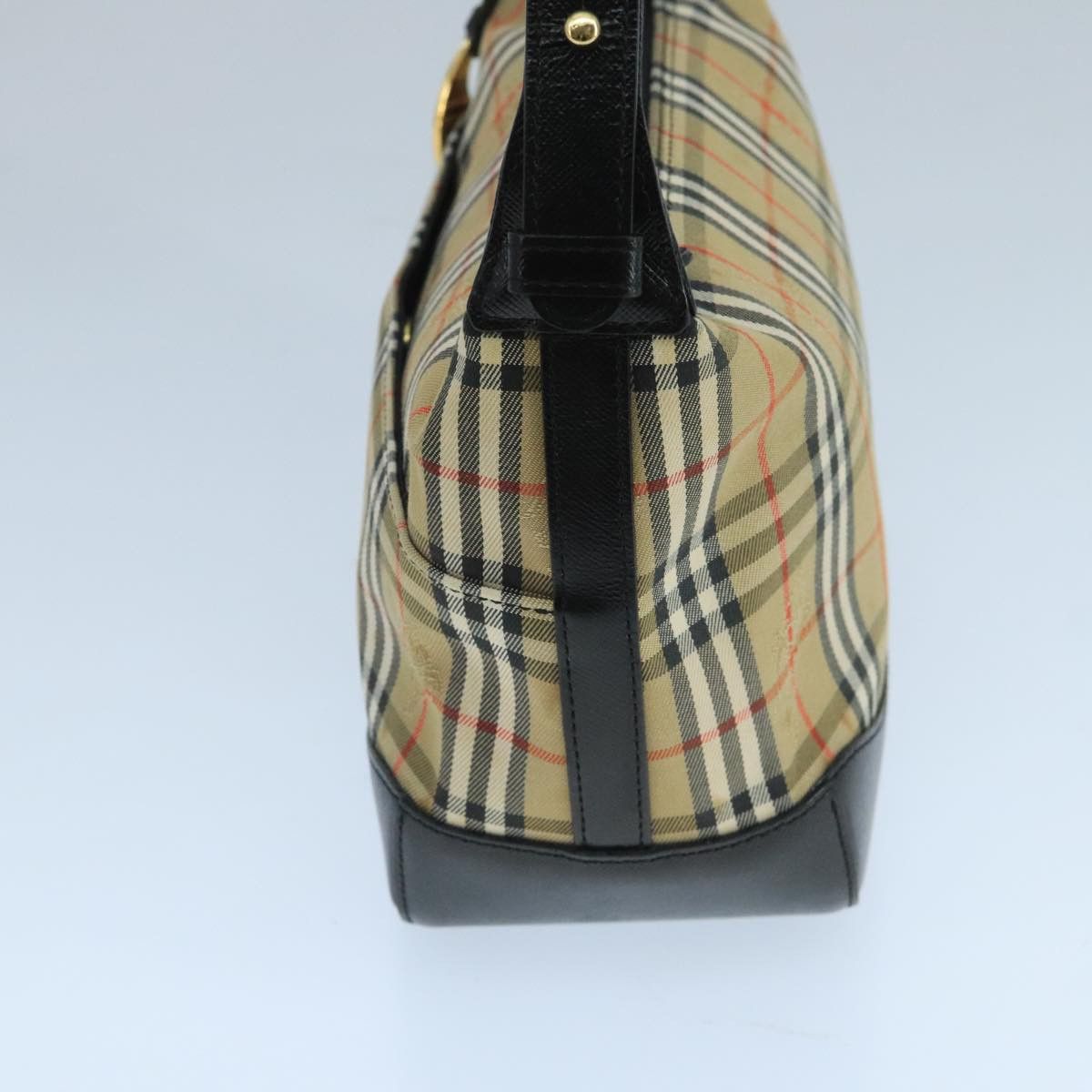 Burberry Nova Check Beige Canvas Shoulder Bag (Pre-Owned) Size ONE SIZE - 3 Thumbnail