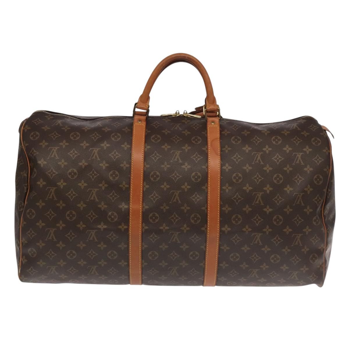 Louis Vuitton Keepall 60 Brown Canvas Travel Bag (Pre-Owned) Size ONE SIZE - 2 Thumbnail