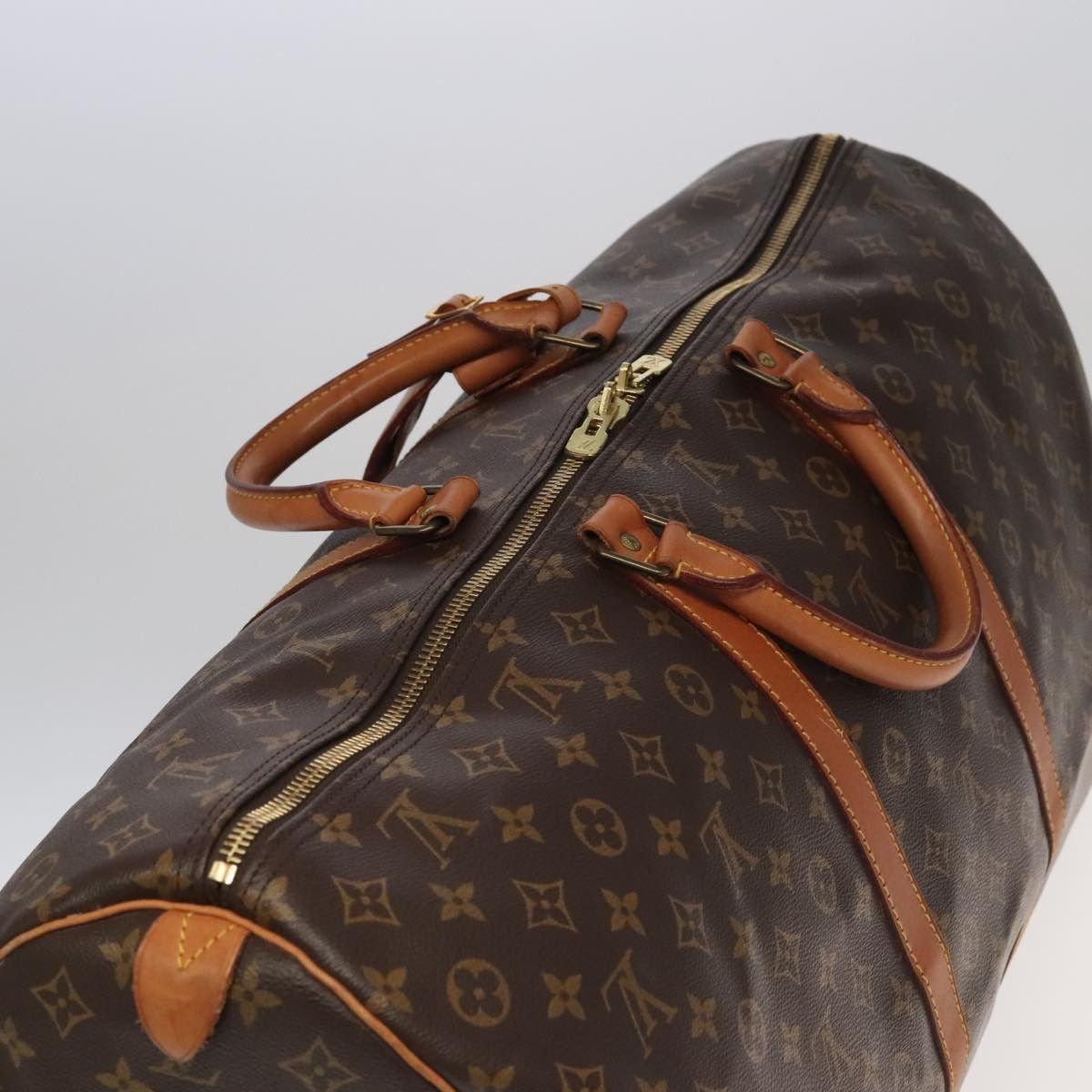 Louis Vuitton Keepall 60 Brown Canvas Travel Bag (Pre-Owned) Size ONE SIZE - 5 Thumbnail