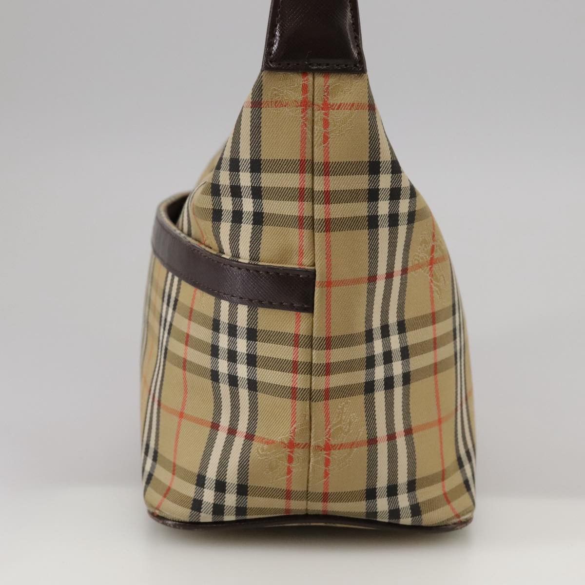 Burberry Nova Check Beige Canvas Handbag (Pre-Owned) Size ONE SIZE - 3 Thumbnail