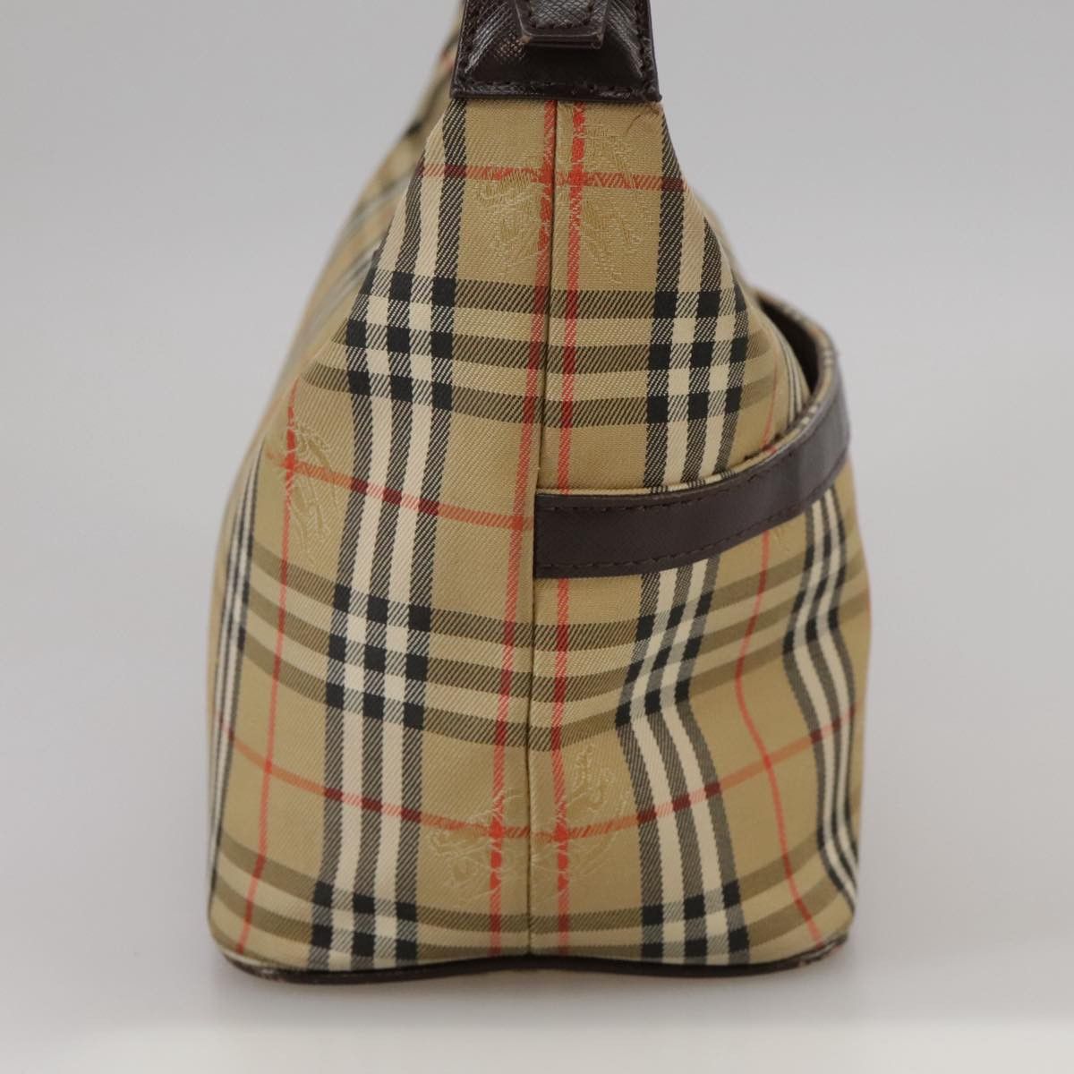 Burberry Nova Check Beige Canvas Handbag (Pre-Owned) Size ONE SIZE - 4 Thumbnail