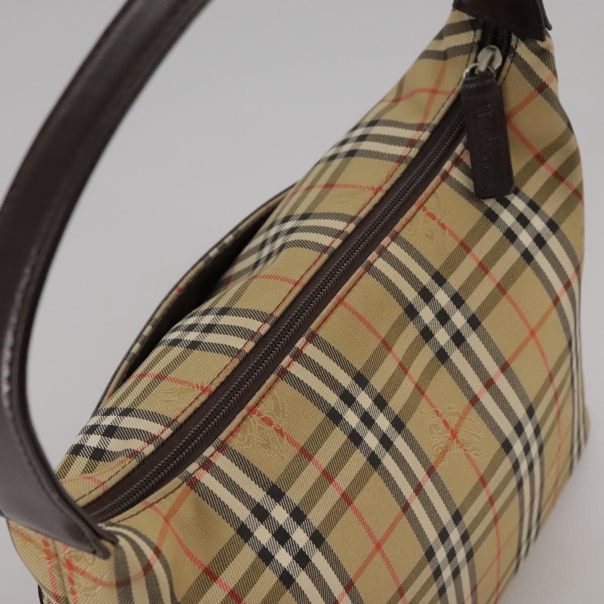 Burberry Nova Check Beige Canvas Handbag (Pre-Owned) Size ONE SIZE - 16 Thumbnail