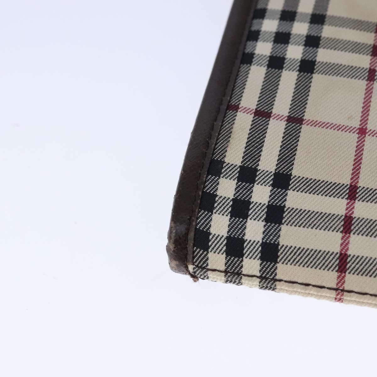 Burberry Nova Check Beige Canvas Shoulder Bag (Pre-Owned) Size ONE SIZE - 9 Thumbnail