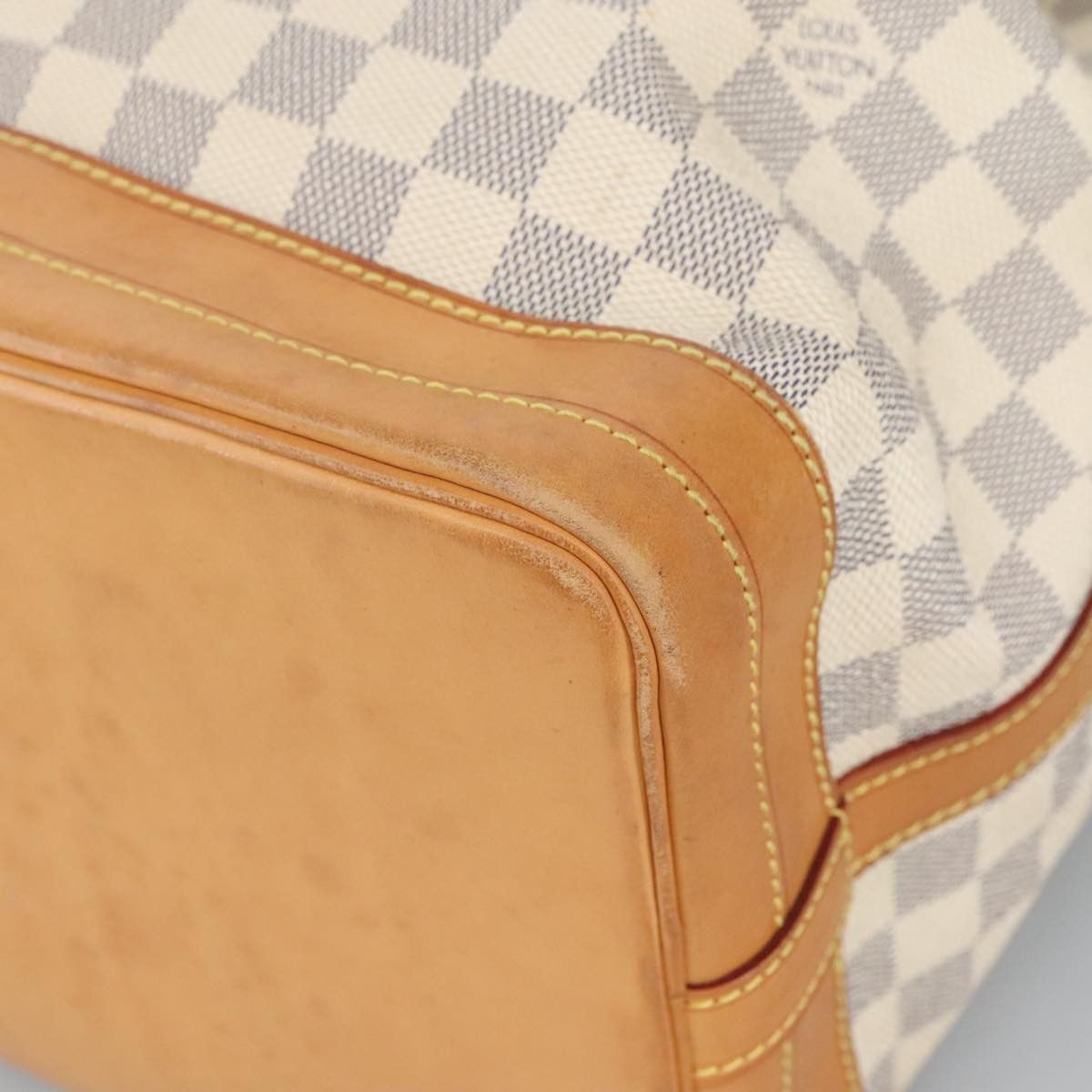 Louis Vuitton Noe White Canvas Shoulder Bag (Pre-Owned) Size ONE SIZE - 7 Thumbnail