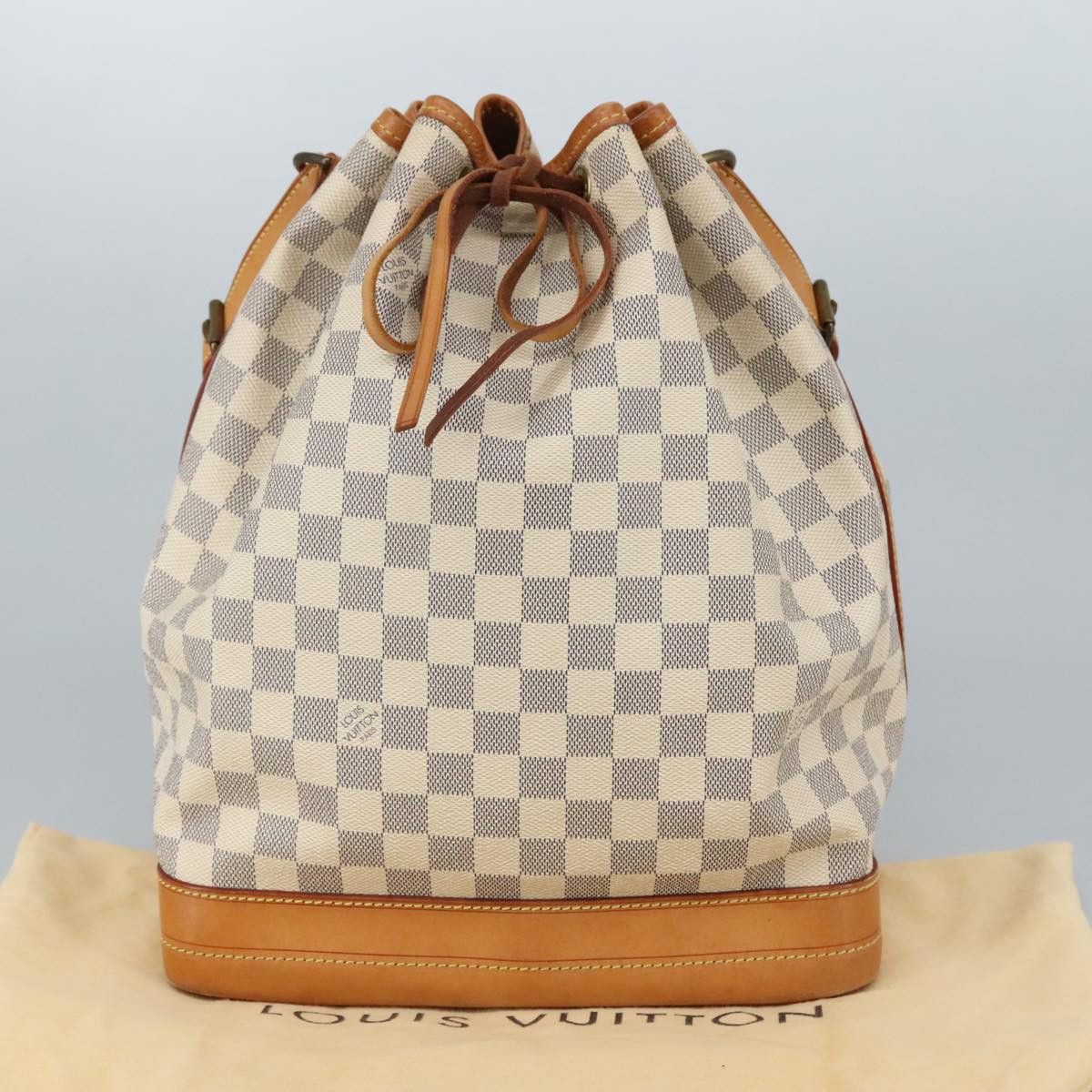 Louis Vuitton Noe White Canvas Shoulder Bag (Pre-Owned) Size ONE SIZE - 15 Thumbnail