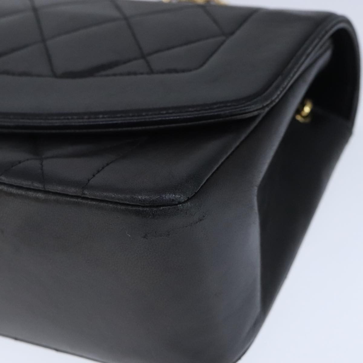 Chanel Diana Black Leather Shoulder Bag (Pre-Owned) Size ONE SIZE - 6 Thumbnail