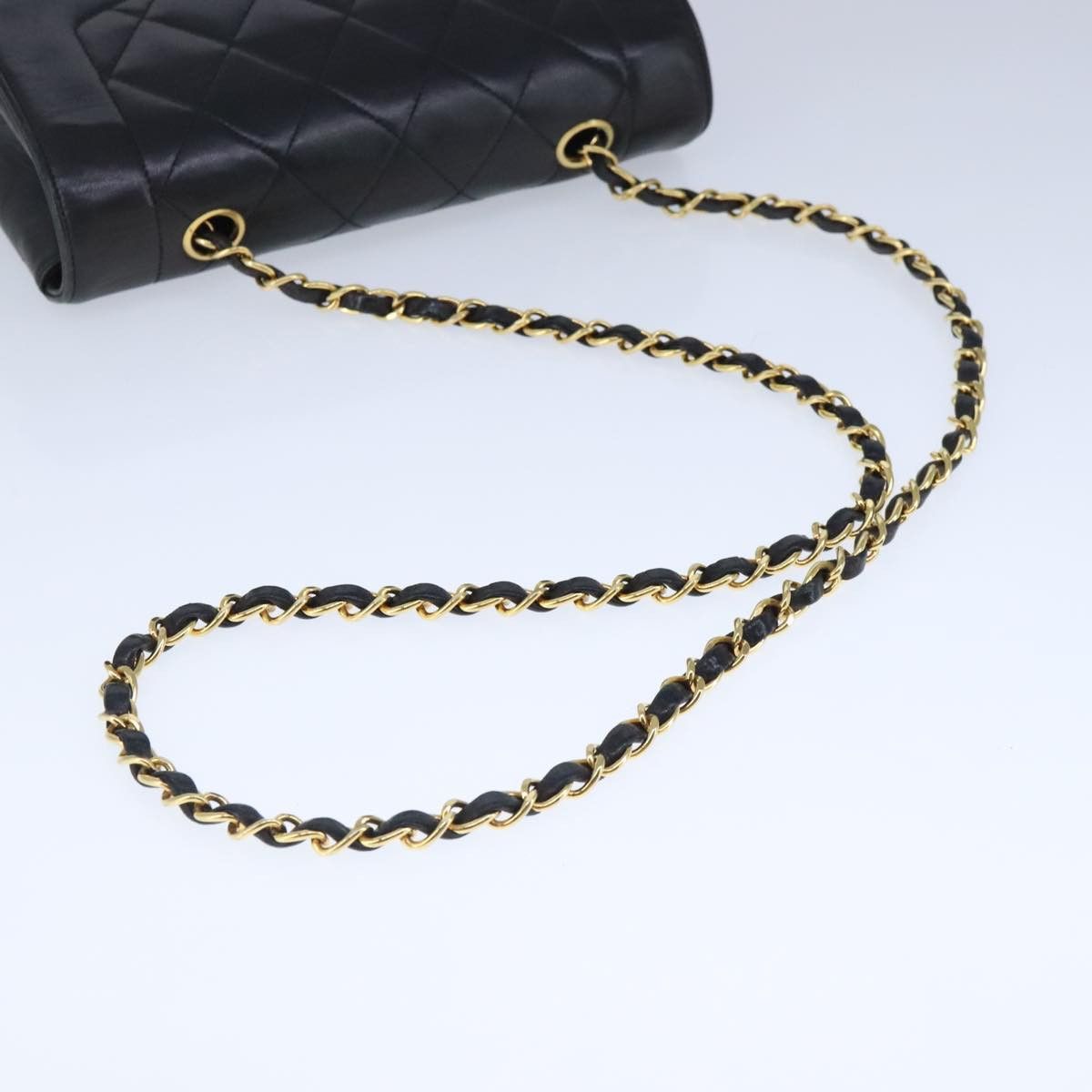 Chanel Diana Black Leather Shoulder Bag (Pre-Owned) Size ONE SIZE - 5 Thumbnail