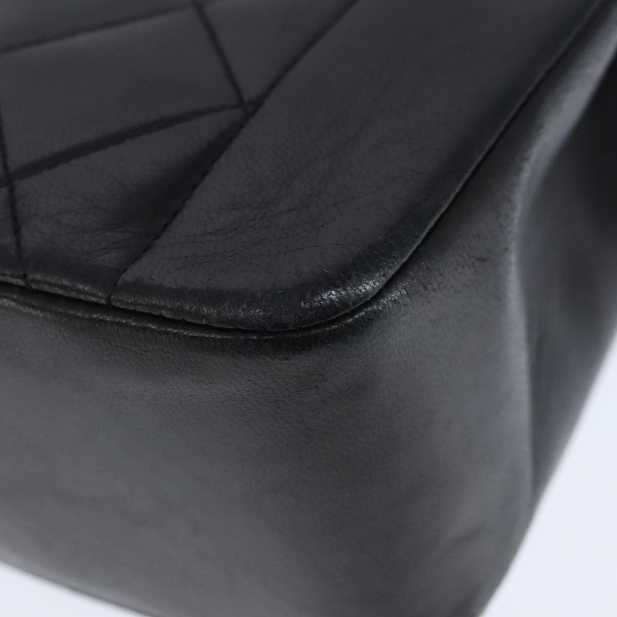 Chanel Diana Black Leather Shoulder Bag (Pre-Owned) Size ONE SIZE - 9 Thumbnail