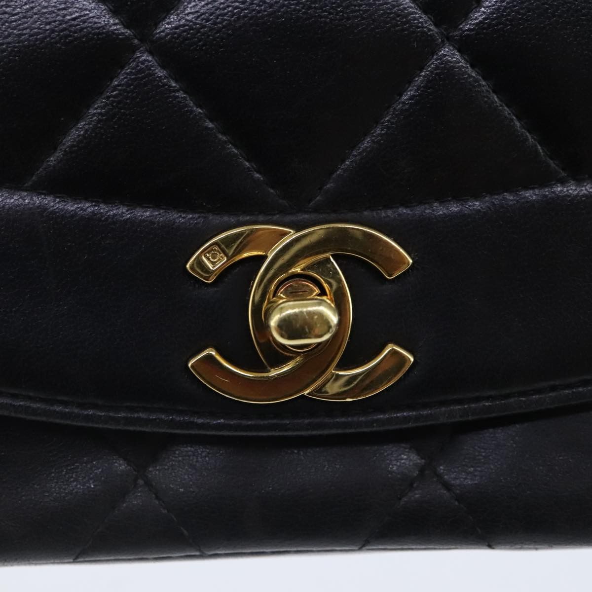 Chanel Diana Black Leather Shoulder Bag (Pre-Owned) Size ONE SIZE - 13 Thumbnail