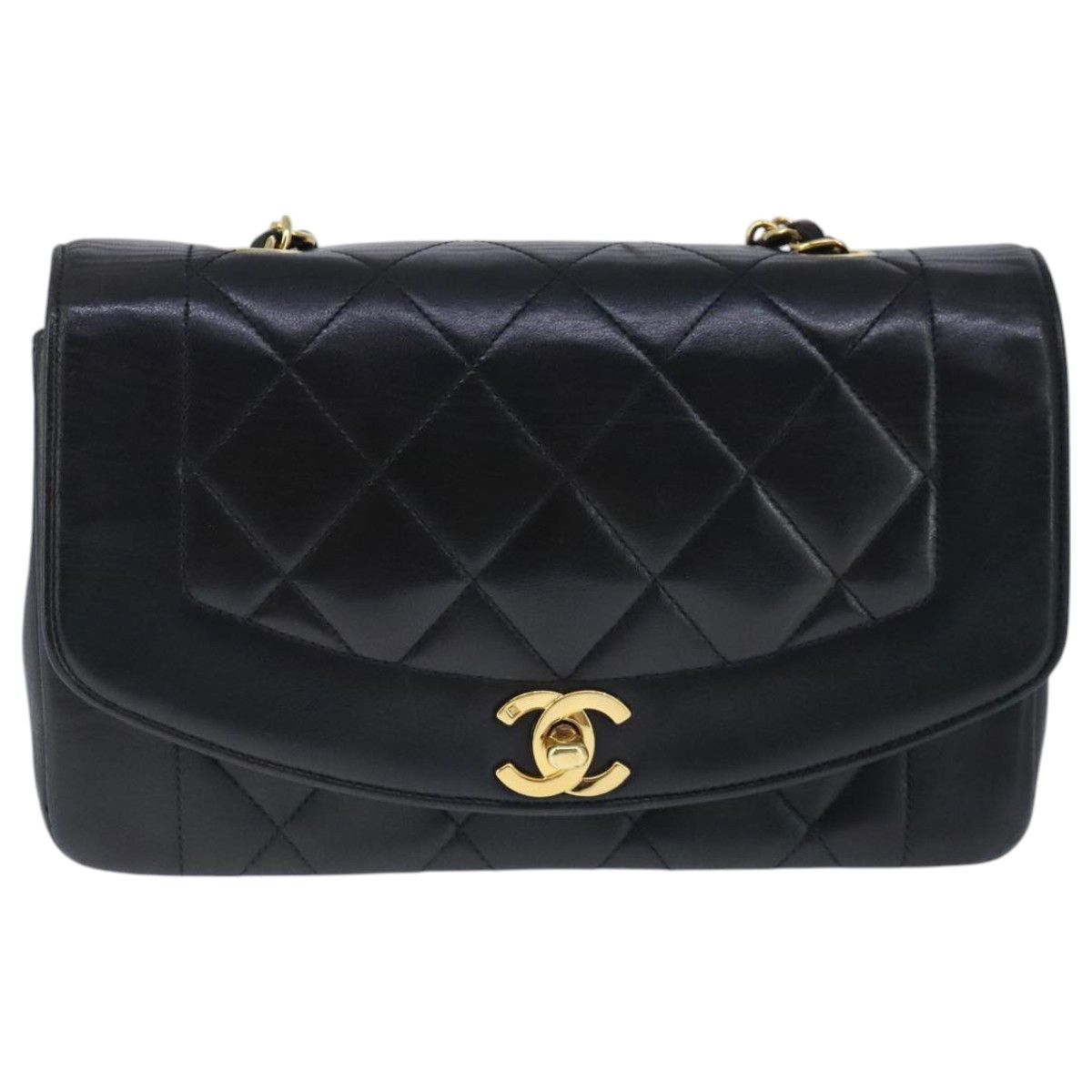 Chanel Diana Black Leather Shoulder Bag (Pre-Owned) Size ONE SIZE - 18 Thumbnail