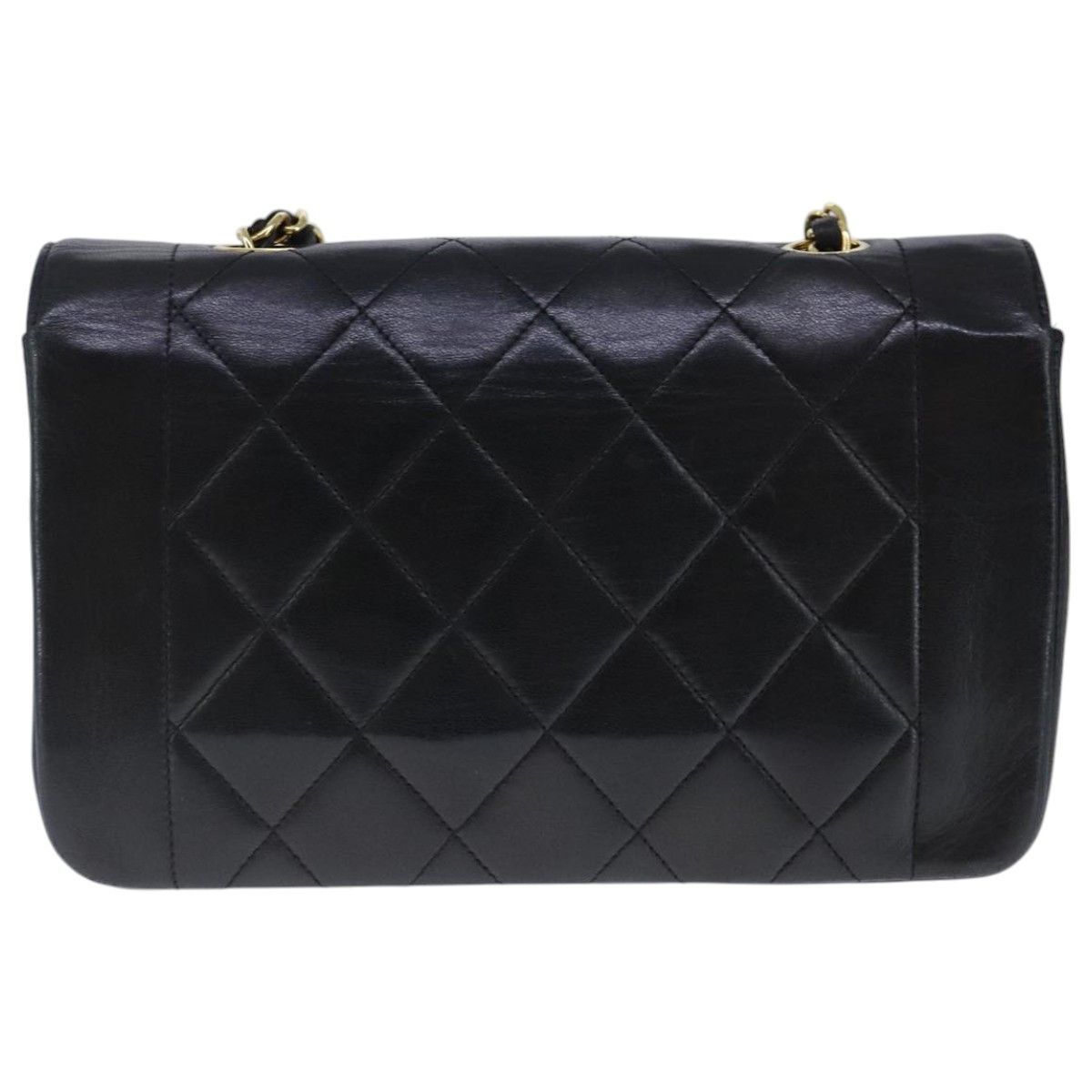Chanel Diana Black Leather Shoulder Bag (Pre-Owned) Size ONE SIZE - 2 Thumbnail