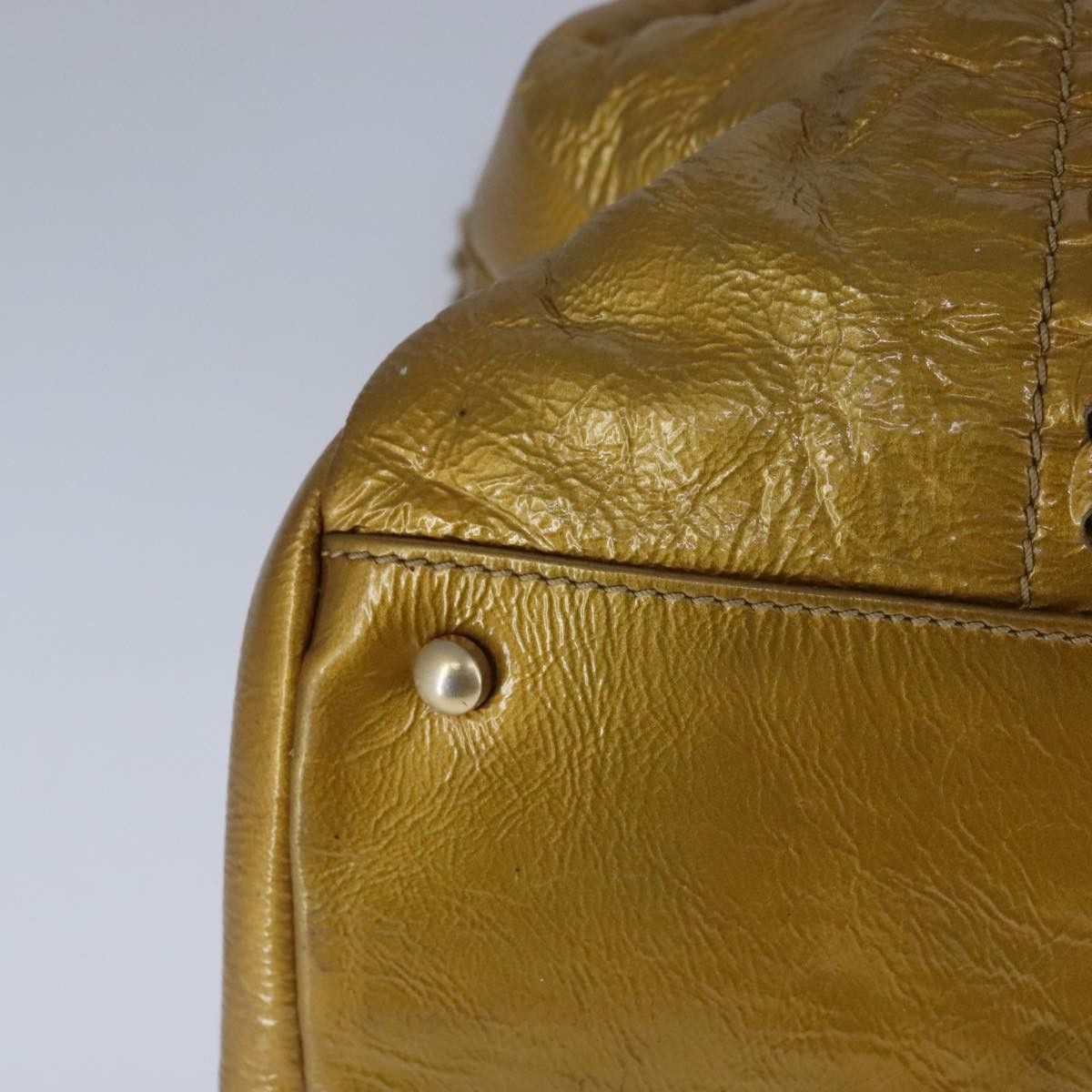 Chanel Coco Cabas Gold Patent Leather Tote Bag (Pre-Owned) Size ONE SIZE - 9 Thumbnail