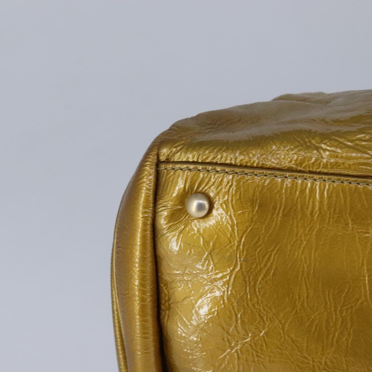Chanel Coco Cabas Gold Patent Leather Tote Bag (Pre-Owned) Size ONE SIZE - 7 Thumbnail