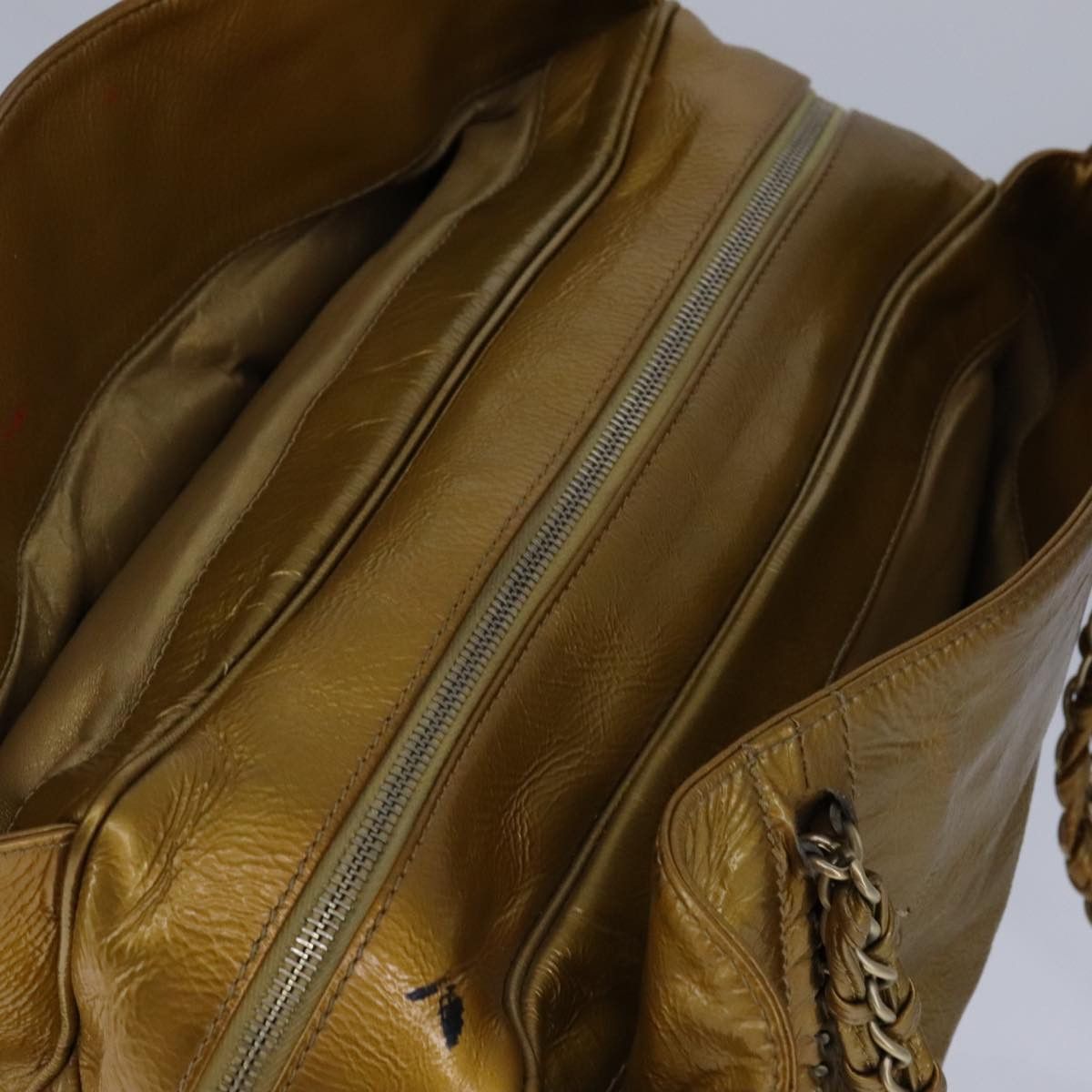 Chanel Coco Cabas Gold Patent Leather Tote Bag (Pre-Owned) Size ONE SIZE - 18 Thumbnail