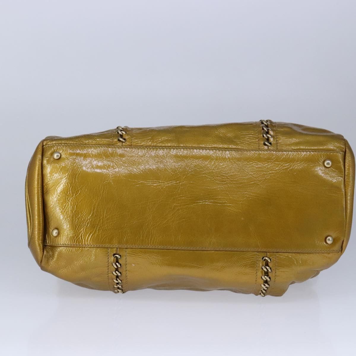 Chanel Coco Cabas Gold Patent Leather Tote Bag (Pre-Owned) Size ONE SIZE - 19 Thumbnail