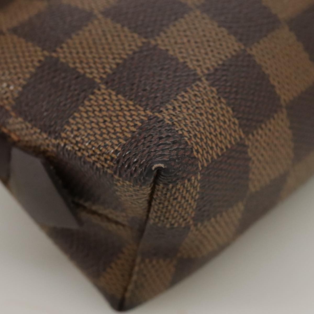 Louis Vuitton Trousse A Maquillage Brush Brown Canvas Clutch Bag Size ONE SIZE - 7 Thumbnail