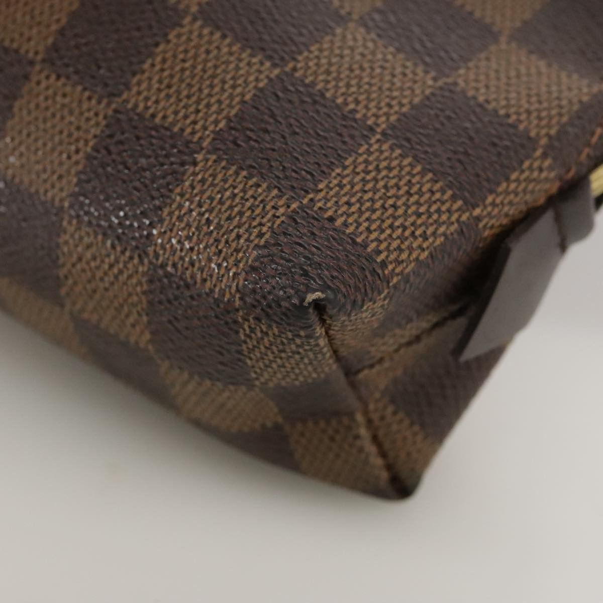 Louis Vuitton Trousse A Maquillage Brush Brown Canvas Clutch Bag Size ONE SIZE - 8 Thumbnail