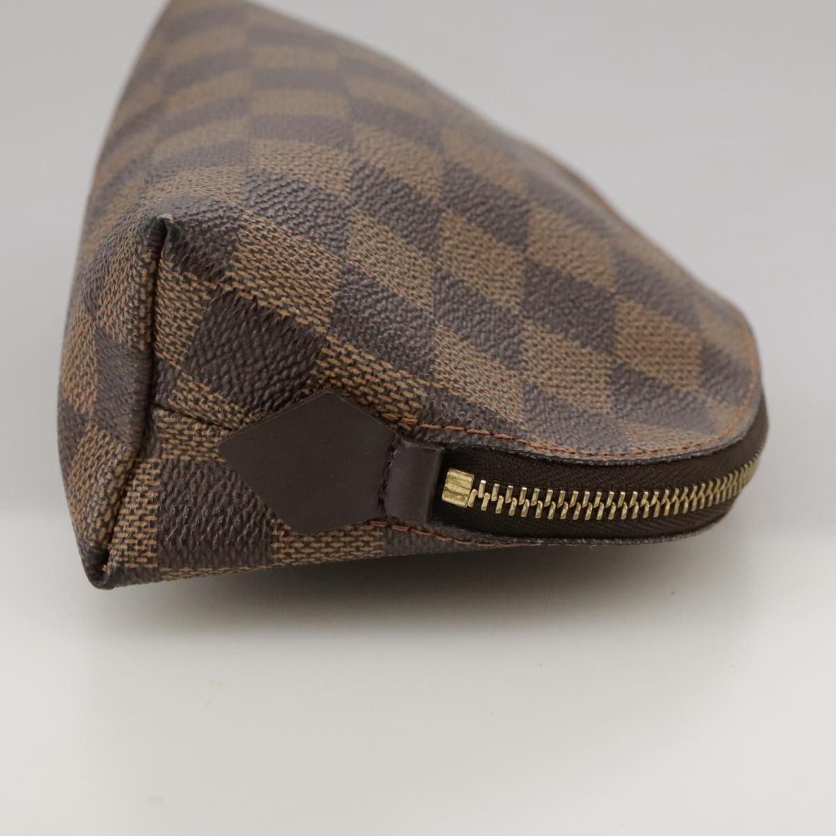 Louis Vuitton Trousse A Maquillage Brush Brown Canvas Clutch Bag Size ONE SIZE - 4 Thumbnail