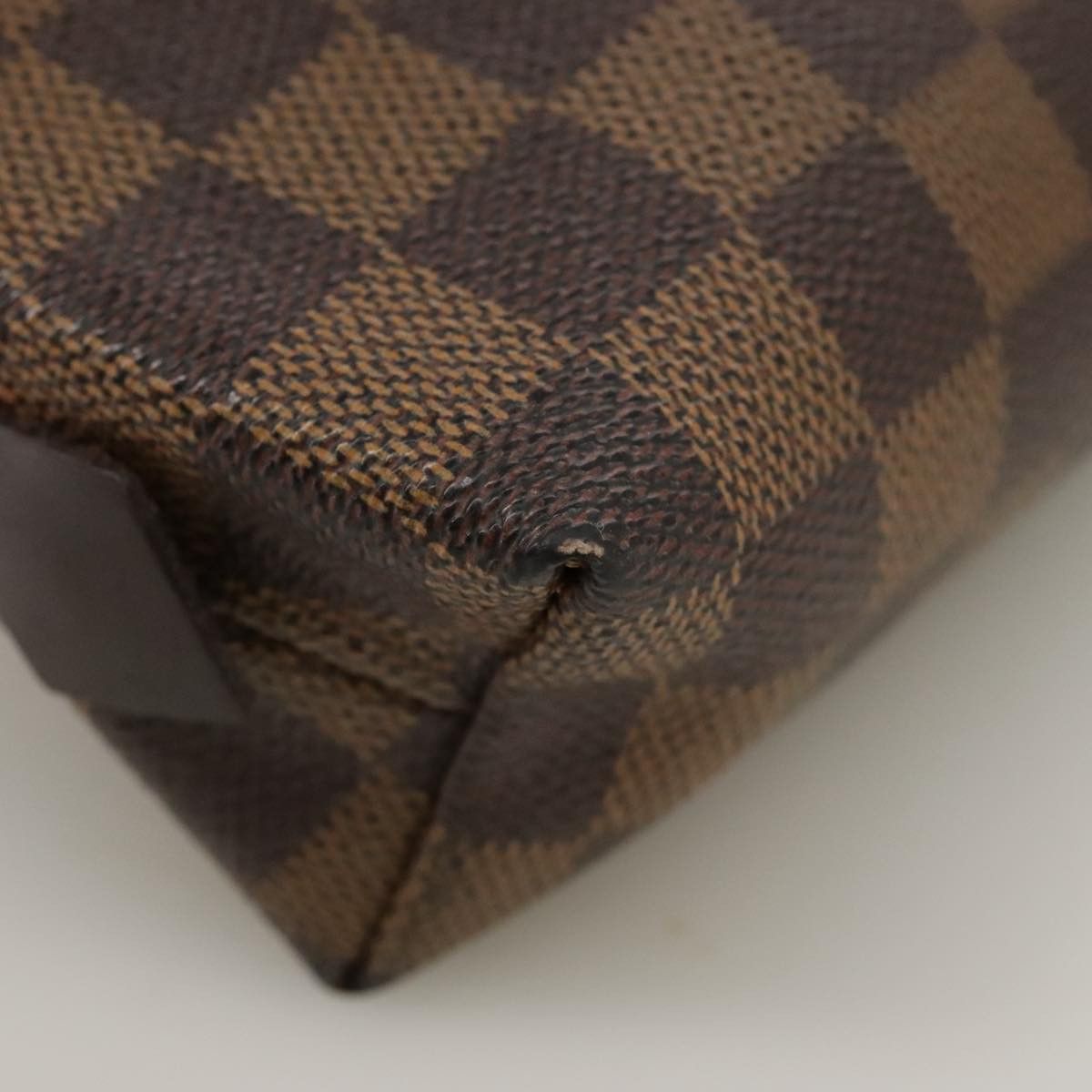 Louis Vuitton Trousse A Maquillage Brush Brown Canvas Clutch Bag Size ONE SIZE - 9 Thumbnail