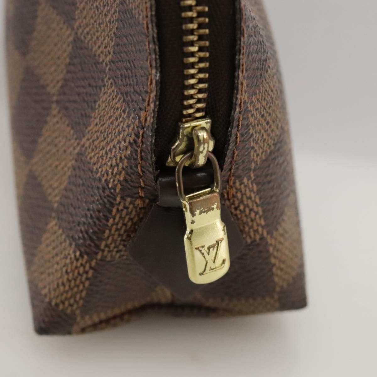 Louis Vuitton Trousse A Maquillage Brush Brown Canvas Clutch Bag Size ONE SIZE - 12 Thumbnail