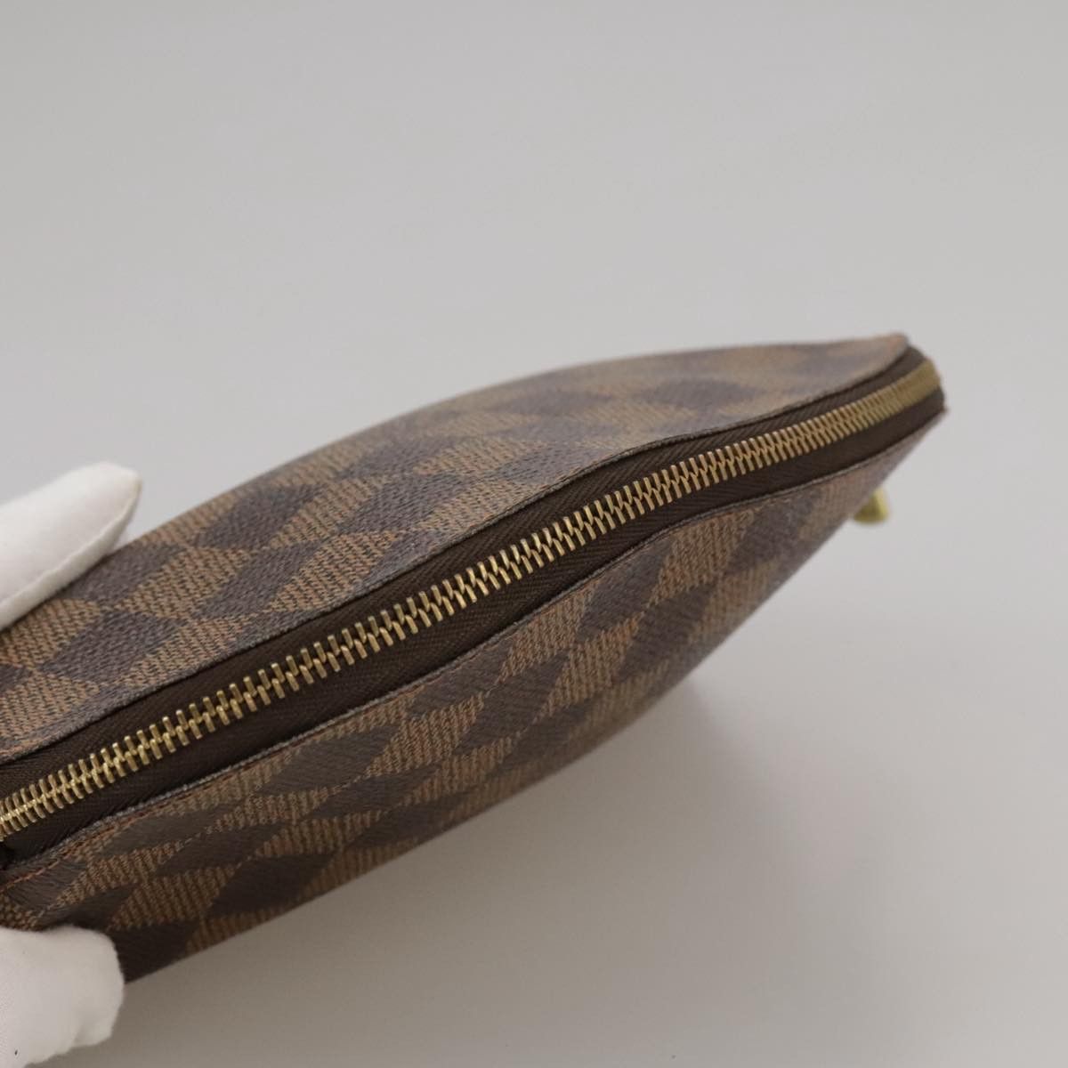 Louis Vuitton Trousse A Maquillage Brush Brown Canvas Clutch Bag Size ONE SIZE - 5 Thumbnail