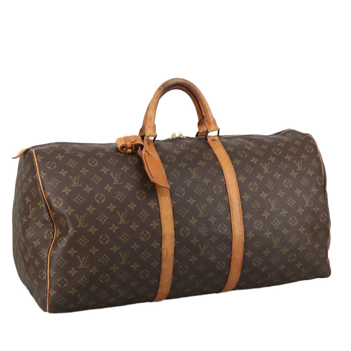 Louis Vuitton Keepall 60 Brown Canvas Travel Bag (Pre-Owned) Size ONE SIZE - 3 Thumbnail