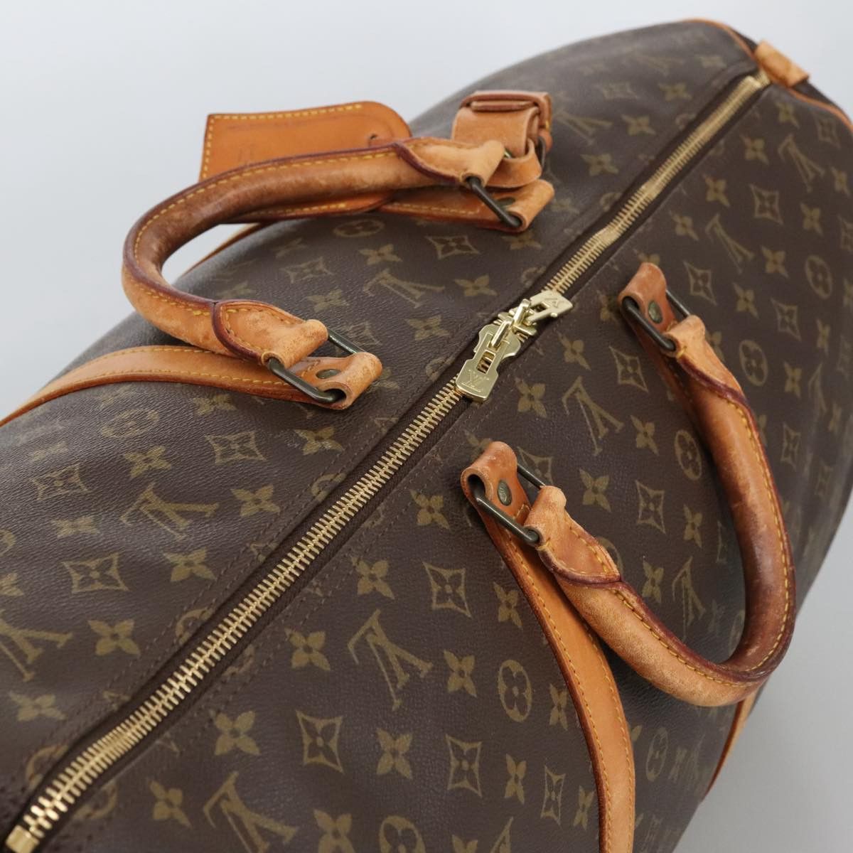 Louis Vuitton Keepall 60 Brown Canvas Travel Bag (Pre-Owned) Size ONE SIZE - 6 Thumbnail