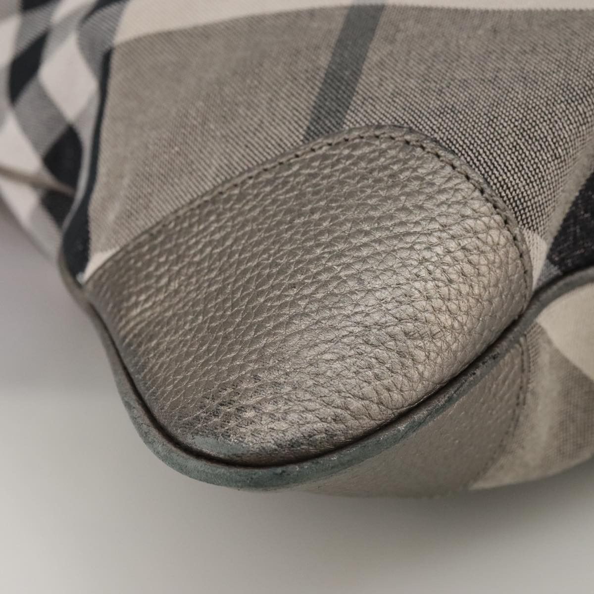 Burberry Nova Check Grey Canvas Tote Bag (Pre-Owned) Size ONE SIZE - 7 Thumbnail