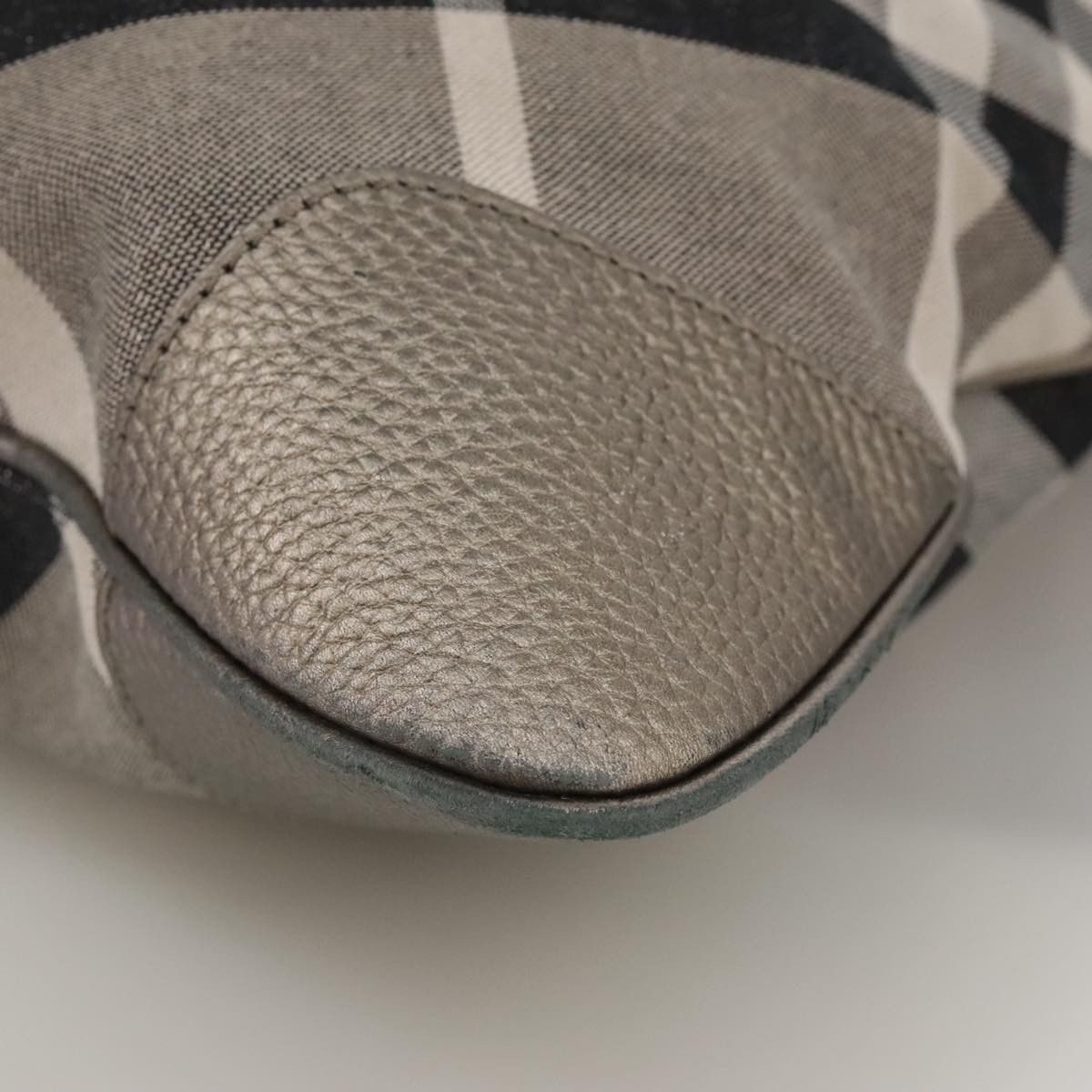 Burberry Nova Check Grey Canvas Tote Bag (Pre-Owned) Size ONE SIZE - 8 Thumbnail