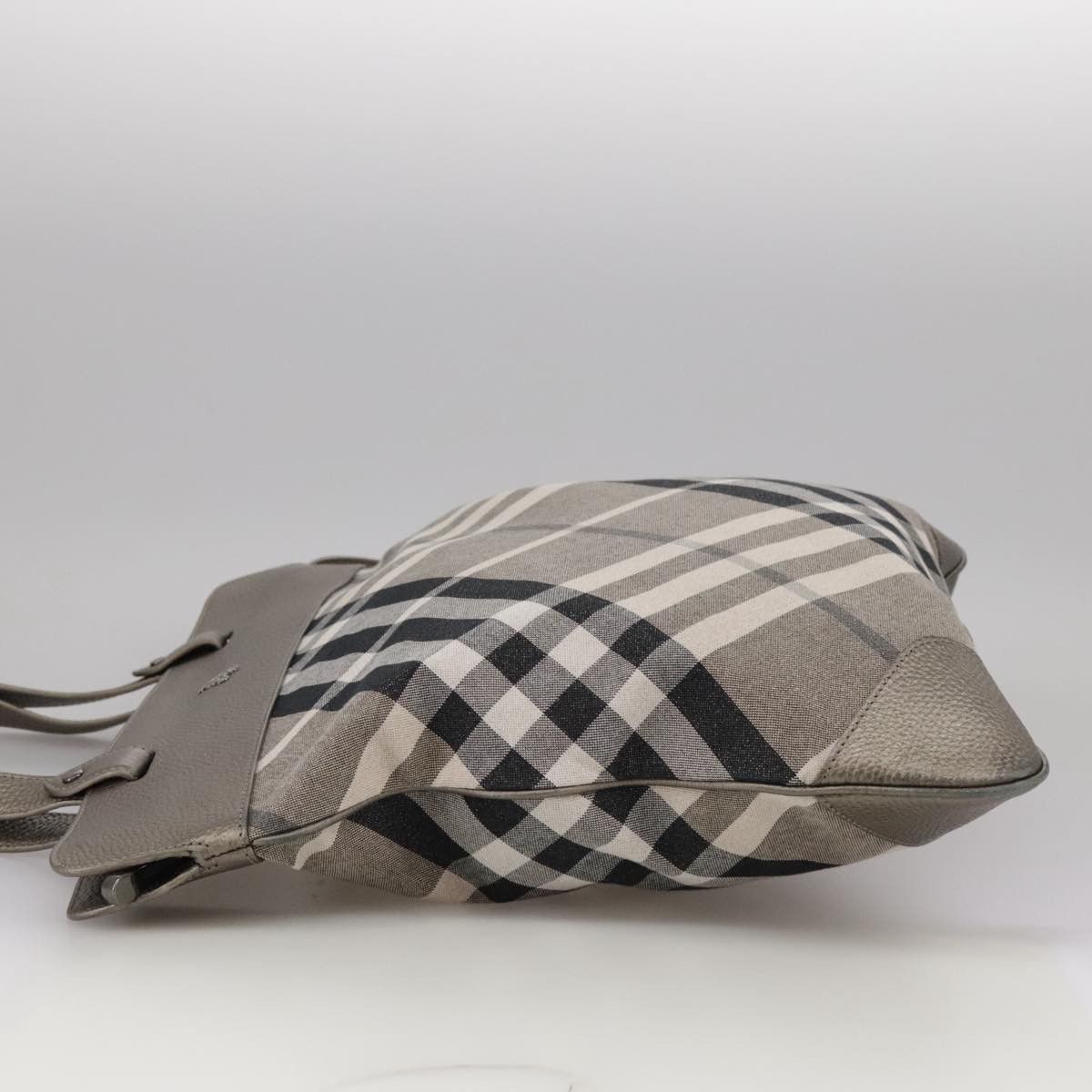 Burberry Nova Check Grey Canvas Tote Bag (Pre-Owned) Size ONE SIZE - 3 Thumbnail