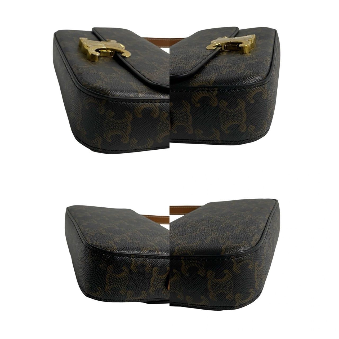 Celine Celine Shoulder Bag Brown Leather Size ONE SIZE - 7 Thumbnail