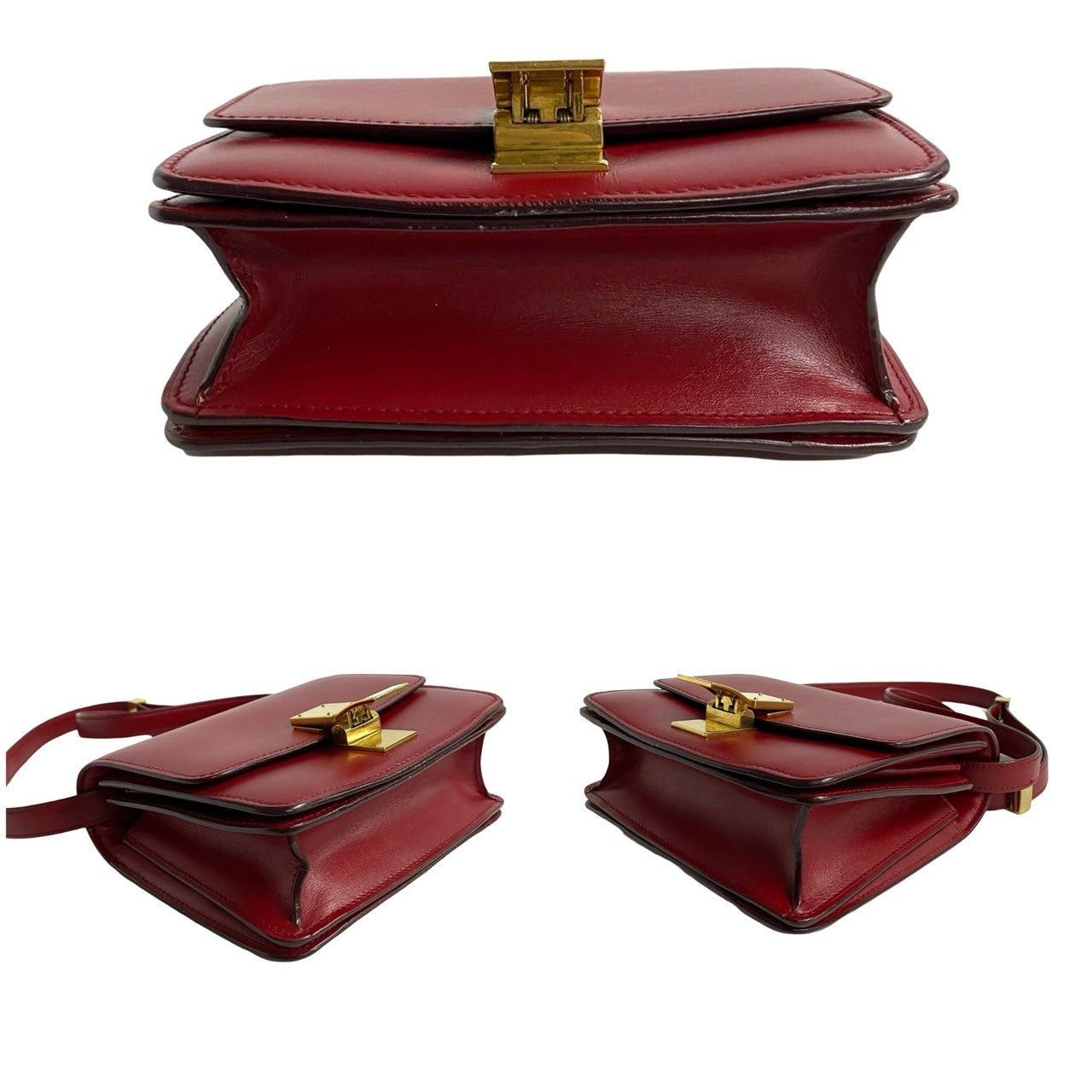 Celine Celine Shoulder Bag Red Leather Size ONE SIZE - 6 Thumbnail
