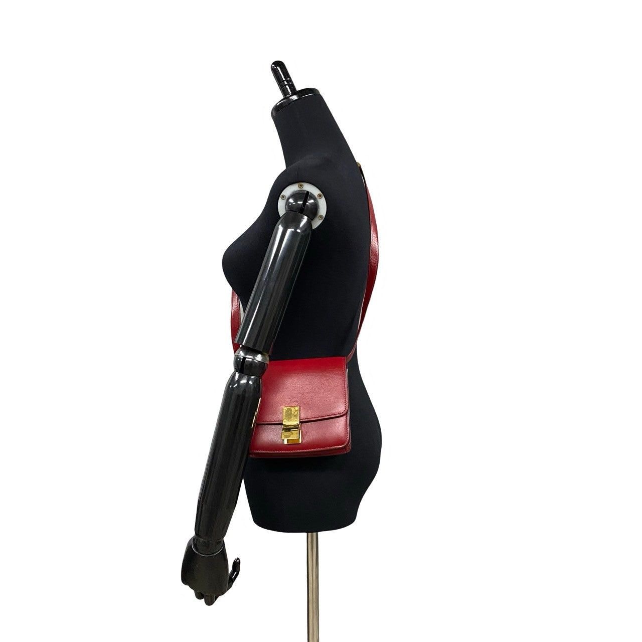 Celine Celine Shoulder Bag Red Leather Size ONE SIZE - 2 Thumbnail