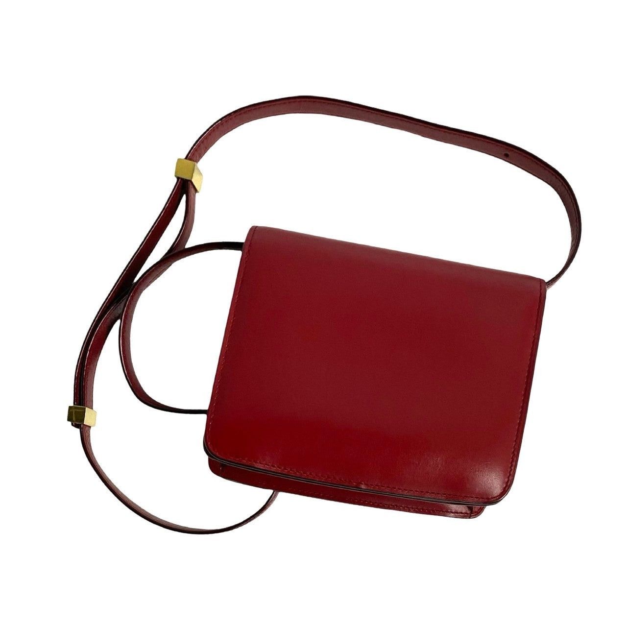 Celine Celine Shoulder Bag Red Leather Size ONE SIZE - 4 Thumbnail