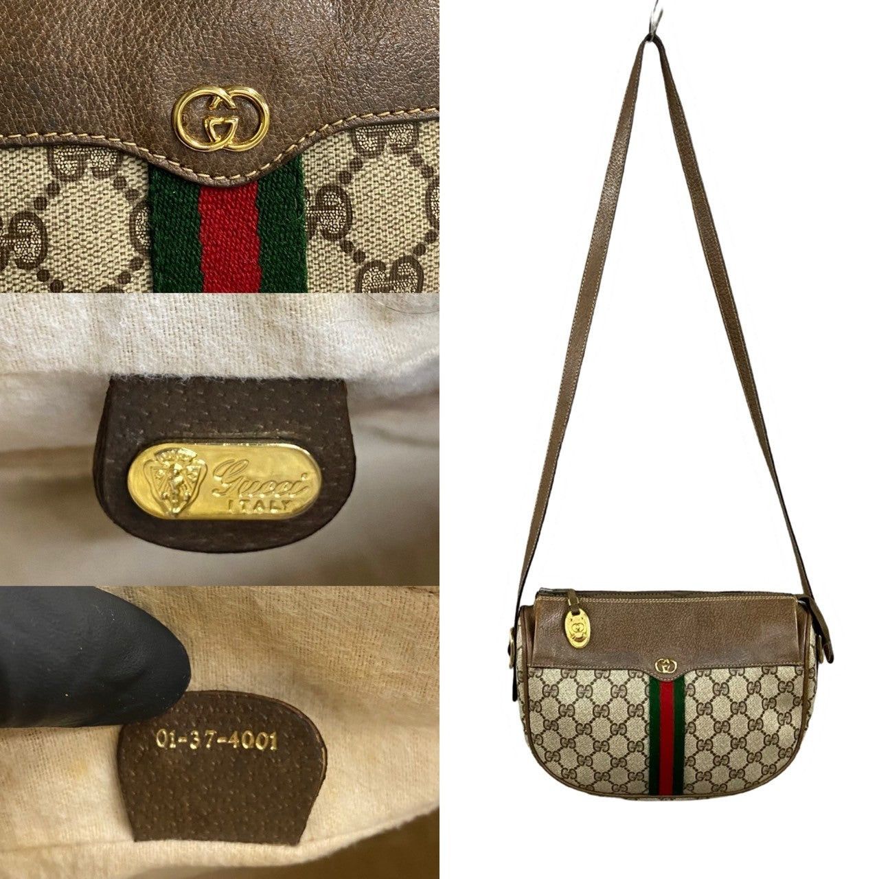 Gucci Gucci Shoulder Bag Brown Leather Size ONE SIZE - 3 Thumbnail