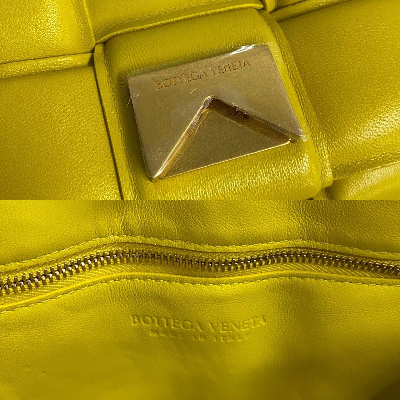 Bottega Veneta Bottega Veneta Shoulder Bag Yellow Leather Size ONE SIZE - 7 Thumbnail