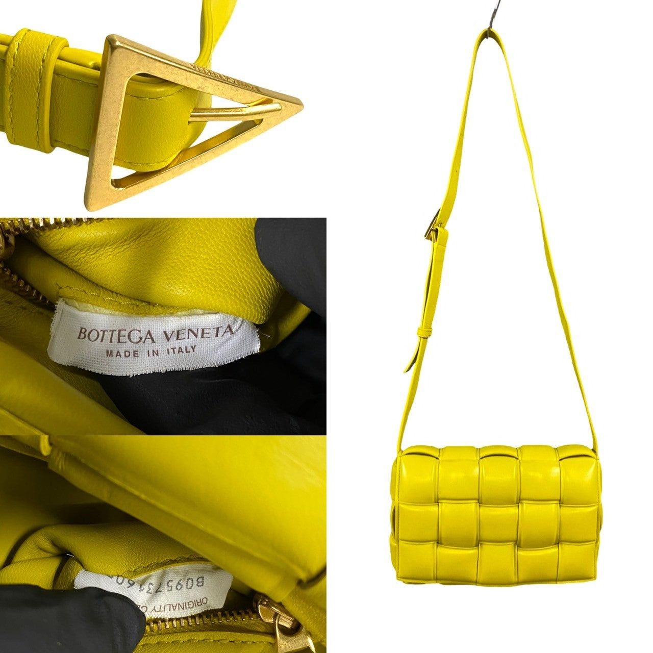 Bottega Veneta Bottega Veneta Shoulder Bag Yellow Leather Size ONE SIZE - 3 Thumbnail