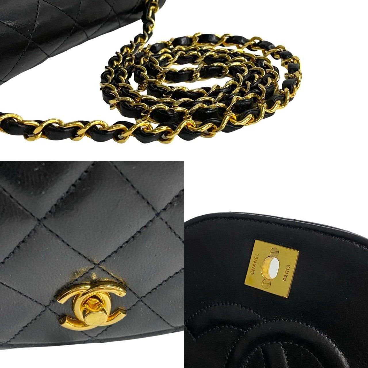 Chanel Chanel Shoulder Bag Black Leather Size ONE SIZE - 7 Thumbnail