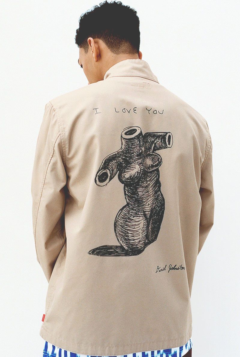 Supreme NEW Supreme X Daniel Johnston Harrington Jacket Tan XL 