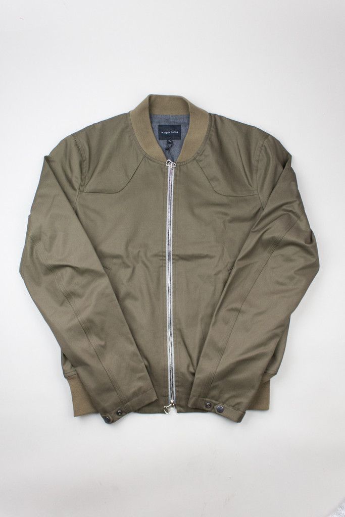 Wings + Horns Olive bomber jacket | Grailed