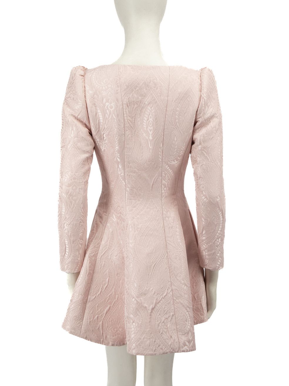 LoveShackFancy Pink Haveri Brocade Mini Dress Size XS / US 0-2 / IT 36-38 - 3 Thumbnail