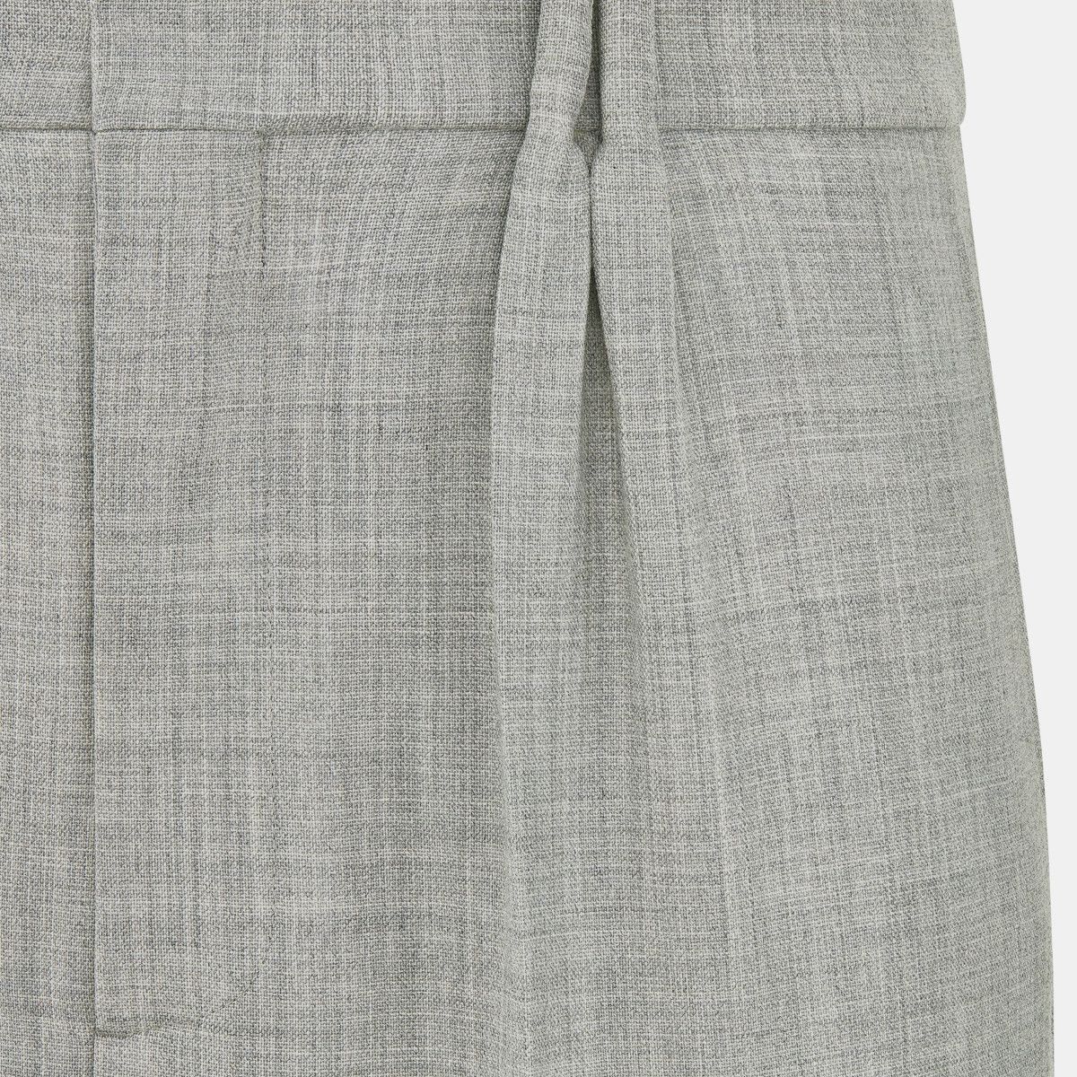 Dior Pleated Pants Gray Virgin Wool Size US 32 / EU 48 - 3 Thumbnail