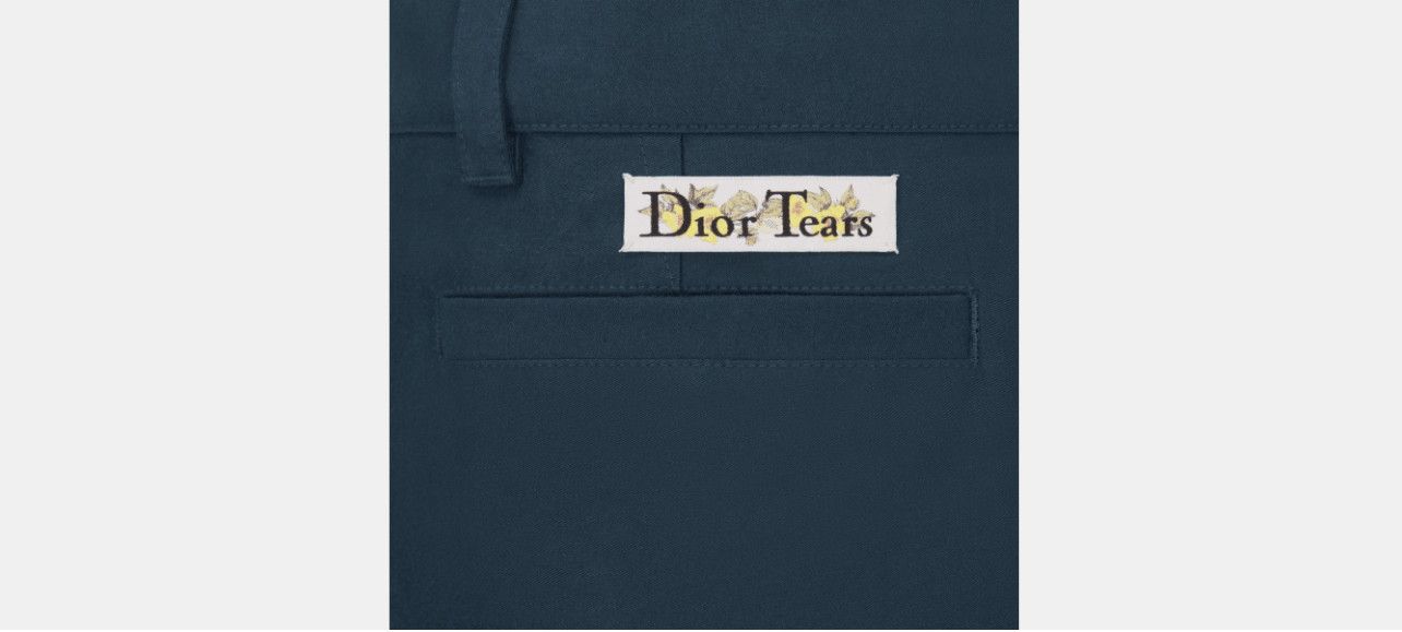 Dior DIOR TEARS Wide-Leg Pants Navy Blue Size US 28 / EU 44 - 3 Thumbnail
