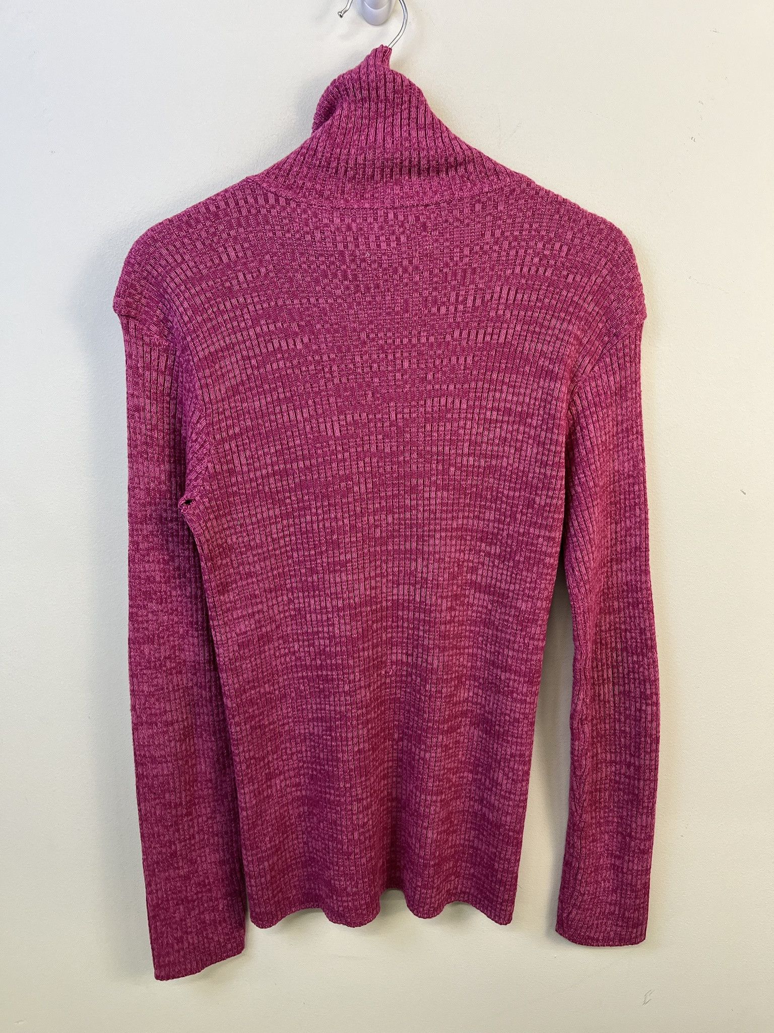 Vintage Vintage Knit Sweater 1990s Thick Knit Jersild Pink Ribbed Stretch Knit Sweater Size XS Size US XS / EU 42 / 0 - 4 Thumbnail