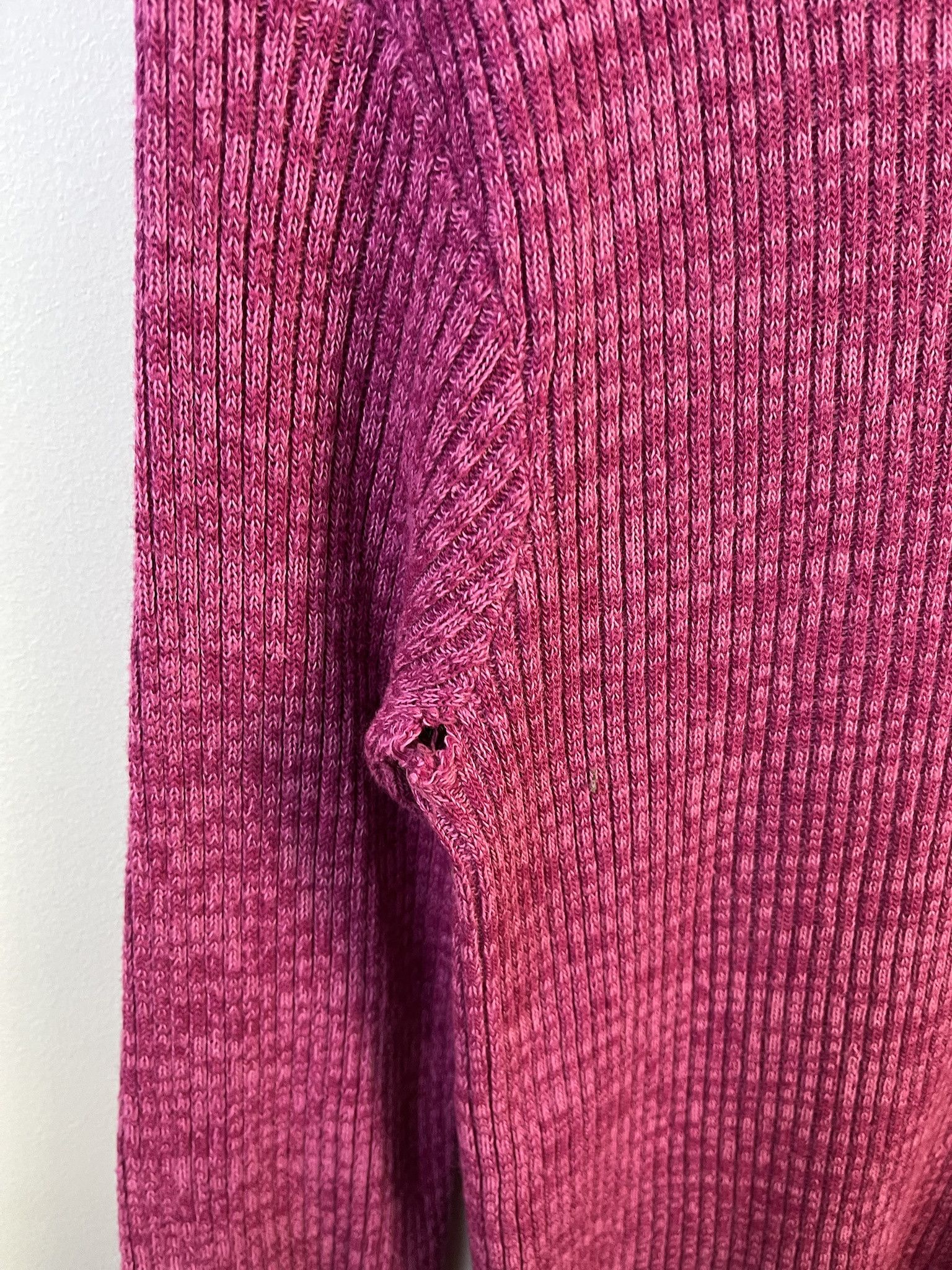 Vintage Vintage Knit Sweater 1990s Thick Knit Jersild Pink Ribbed Stretch Knit Sweater Size XS Size US XS / EU 42 / 0 - 5 Thumbnail