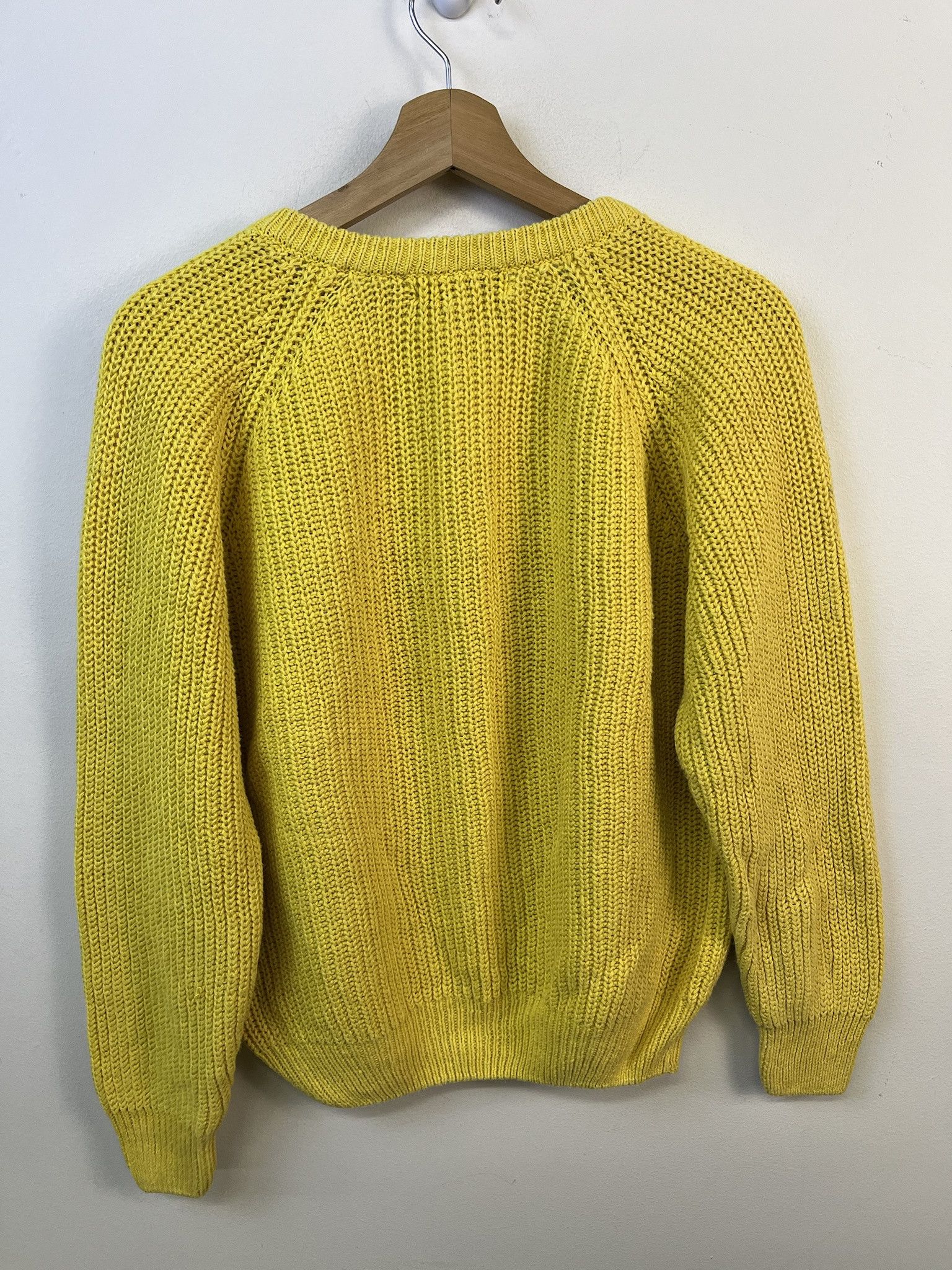 Vintage Vintage Knit Sweater 1990s Thick Knit Favorites Yellow Thick Knit Sweater Size M Size US M / EU 48-50 / 2 - 4 Thumbnail