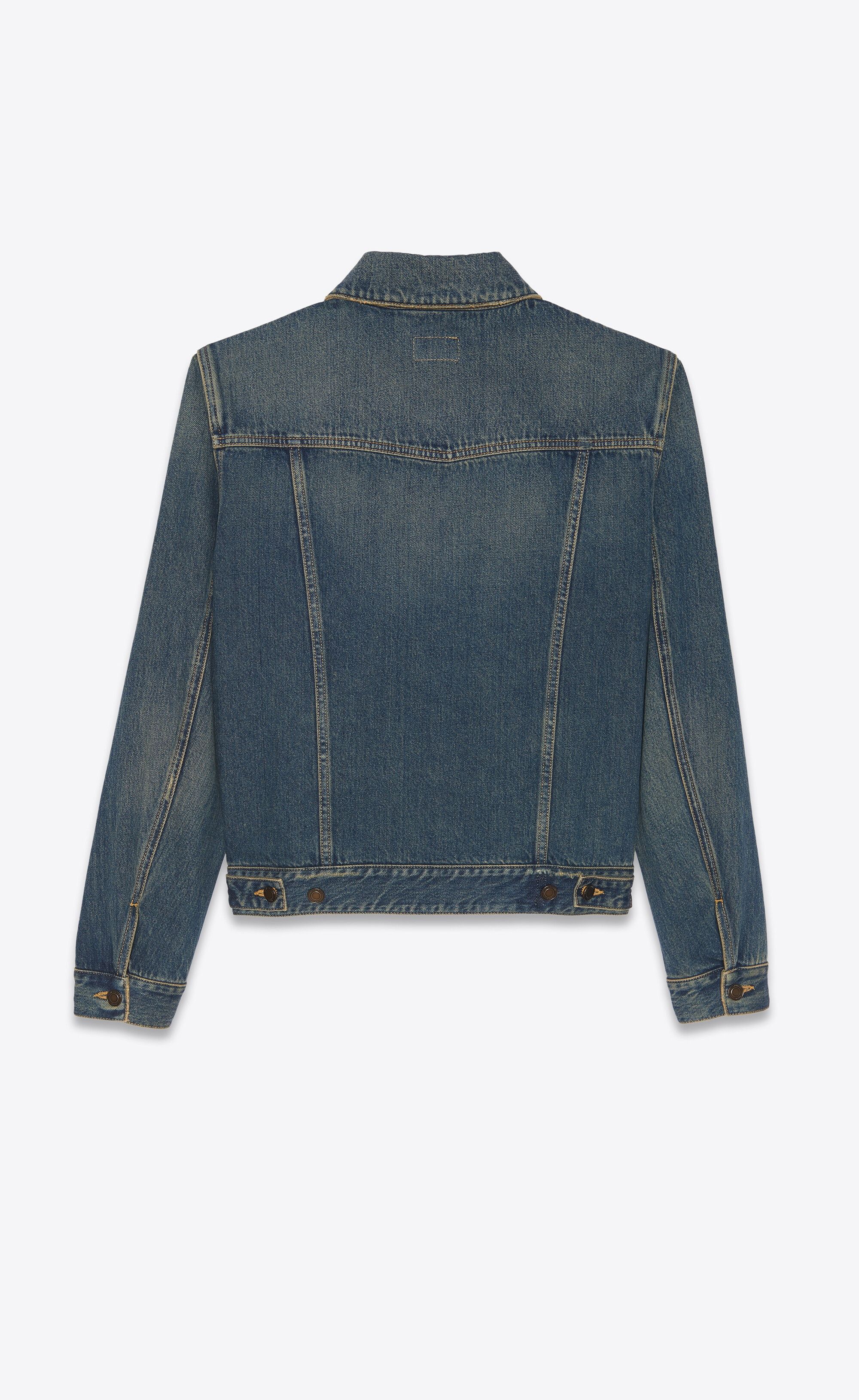 Saint Laurent Paris classic denim jacket deep vintage blue Size US L / EU 52-54 / 3 - 2 Thumbnail