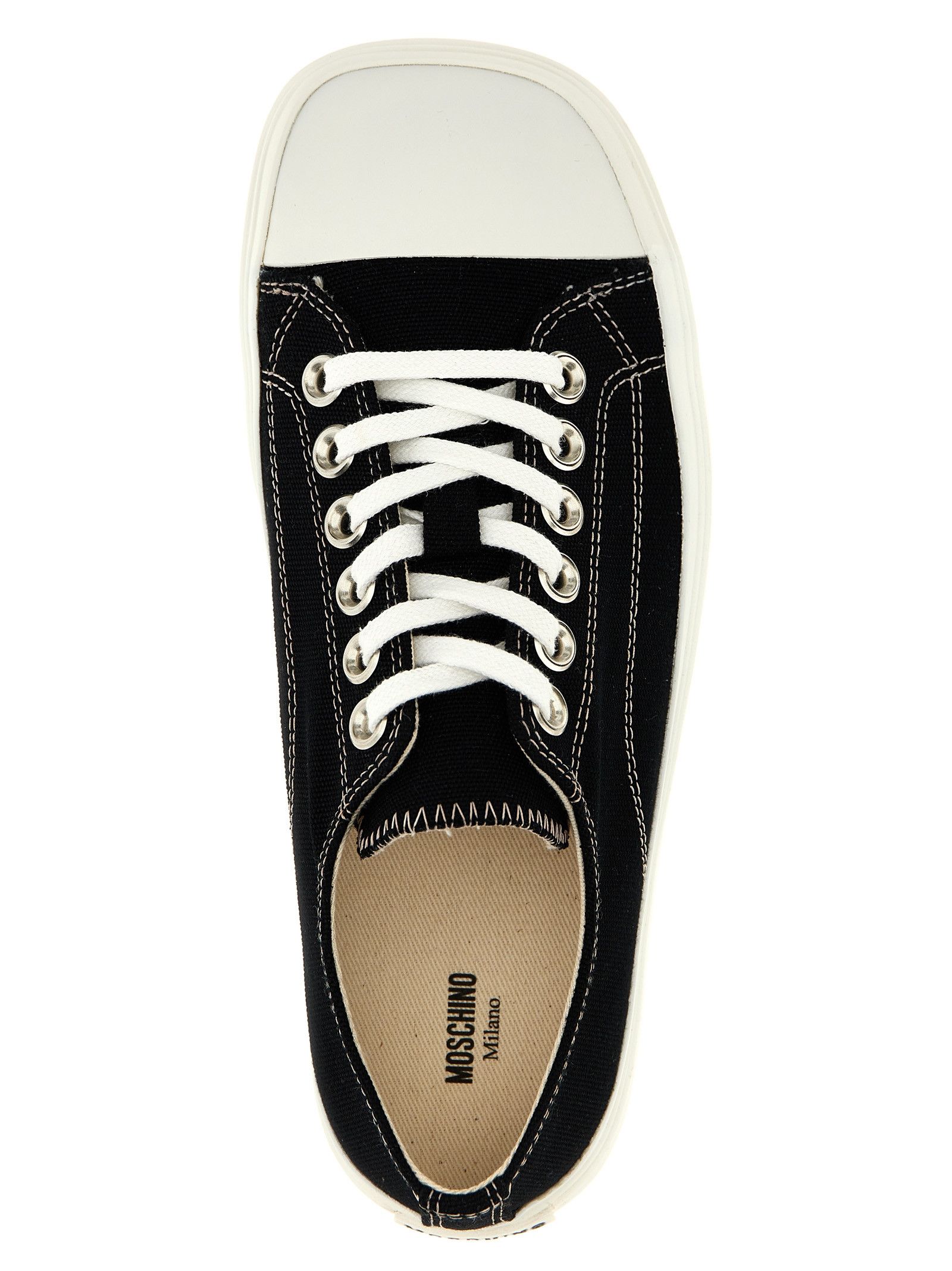 Moschino Canvas Sneakers Size US 7 / IT 37 - 4 Thumbnail