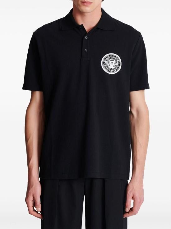 Balmain BALMAIN Men T-Shirts EH1GC026BC94 EAB Black Size US M / EU 48-50 / 2 - 7 Thumbnail